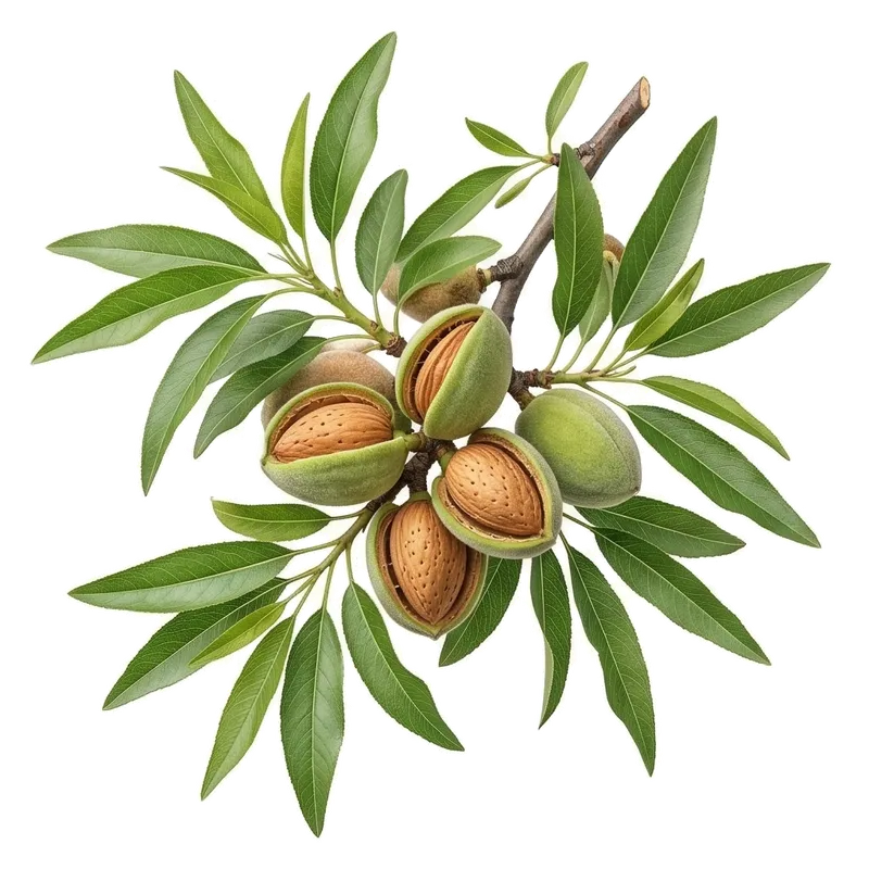 Délicates fleurs d'amandier aux pétales blanc pur et au cœur rosé s'épanouissant sur des branches ligneuses dénudées