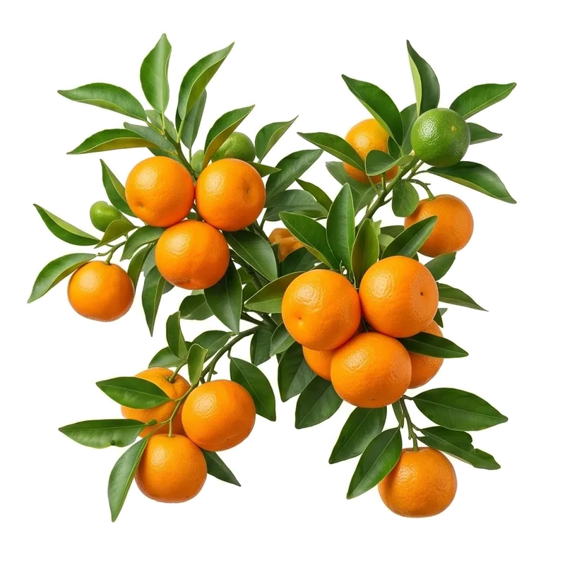 Petit arbre fruitier clémentinier cultivé en pot, avec ses jolies feuilles persistantes parsemées de petites clémentines rondes et orange vif