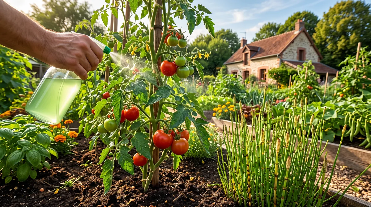 Décoction de prêle : L'arme fatale riche en silice pour blinder vos plants de tomates