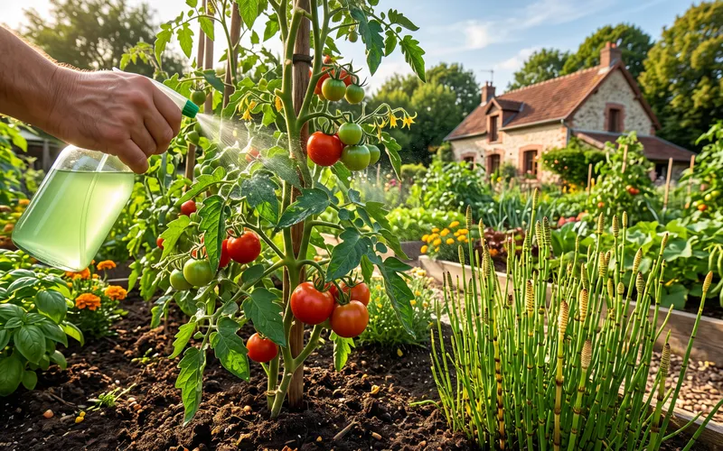 Décoction de prêle : L'arme fatale riche en silice pour blinder vos plants de tomates