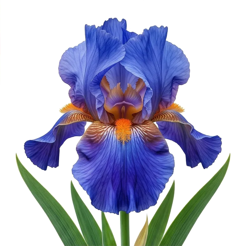 Magnifiques fleurs d'iris des jardins aux grands pétales dressés et retombants, arborant des couleurs vives et printanières