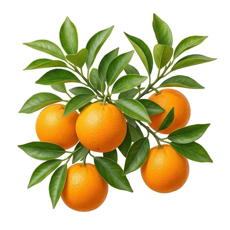 Belles oranges rondes et gorgées de jus d'un orange éclatant, mûrissant au soleil parmi les feuilles vertes de l'arbre