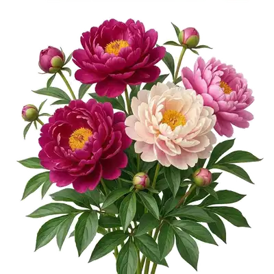 Énorme et opulente fleur de pivoine double avec ses innombrables et délicats pétales soyeux d'un rose tendre