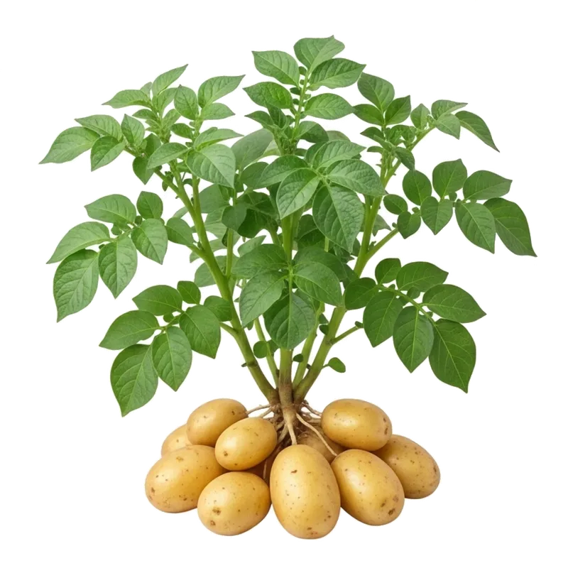 Récolte abondante de pommes de terre Bintje, reconnaissables à leur belle forme ovale régulière et leur fine peau jaune pâle