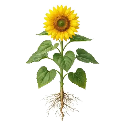 Grande et majestueuse fleur de tournesol aux pétales jaune d'or et au large cœur sombre rempli de graines