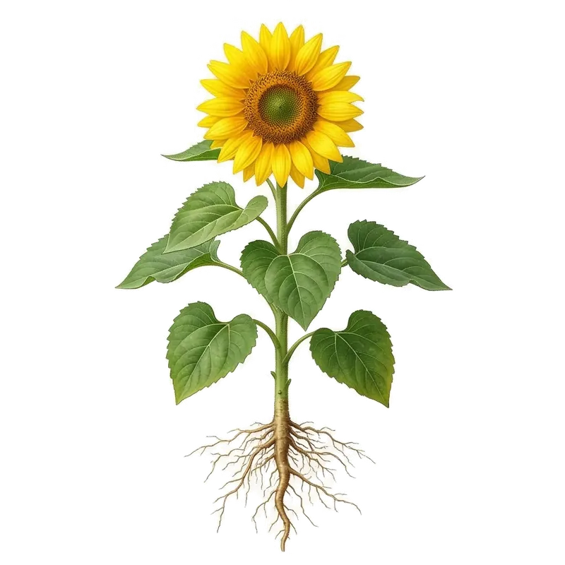 Grande et majestueuse fleur de tournesol aux pétales jaune d'or et au large cœur sombre rempli de graines