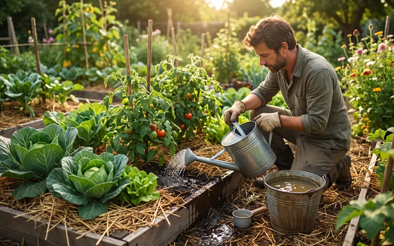 L'urine au potager : Le meilleur engrais azoté gratuit (et comment bien l'utiliser)